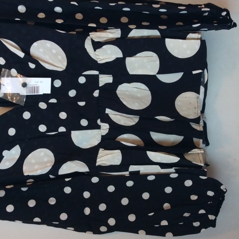 Topshop Jacquard Peplum Blouse Size 4 - Picture 11 of 17